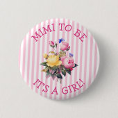 MIMI om Button van roze Baby shower te zijn (Voorkant)