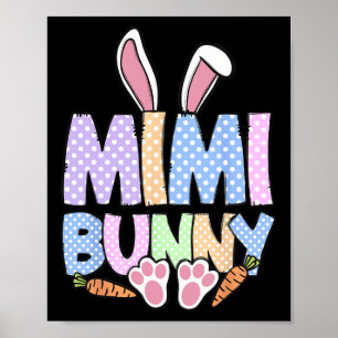 Mimi oma konijn Pasen dag Schattig konijn Familie Poster