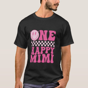 Mimi One Happy 1e Verjaardag Meisje Thema Familie T-shirt