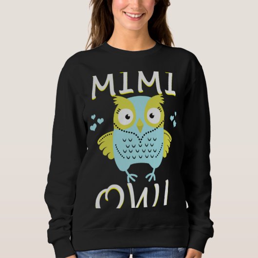 Mimi Owl Cute Grandma Owl Trui (Voorkant)