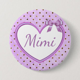 Mimi Paarse Baby shower Button