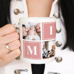 Mimi Photo Collage Custom Giant Coffee Mok<br><div class="desc">Pas deze mok aan met uw eigen foto's en geef het als geschenk!!</div>