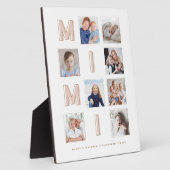 MIMI Pink Letters Grandma Photo Collage Keepslag Fotoplaat (Zijkant)