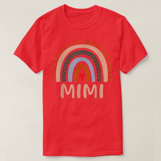 Mimi Rainbow Grandma Cute Moederdag Funny Mimi T-shirt (Design voorkant)