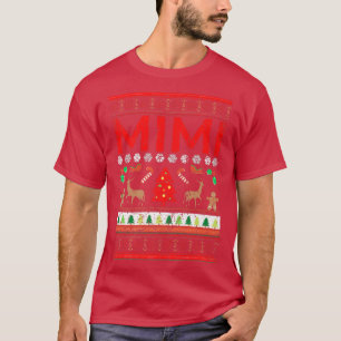 Mimi Retro Vinbacks stortte Ugly KerstSwea T-shirt