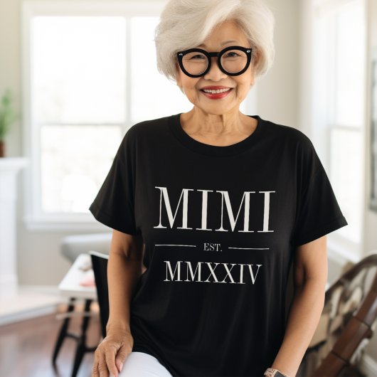 Mimi Roman Numeral Year Established T-shirt