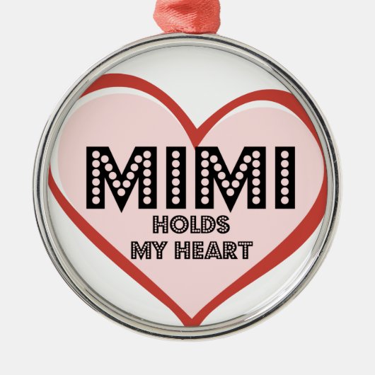 Mimi Round Ornament (Voorkant)