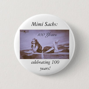 Mimi Sachs vieren! Ronde Button 5,7 Cm
