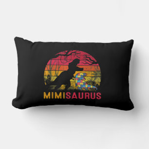 Mimi Saurus Rex Autism Awareness Funny Dinosaur T- Kussen
