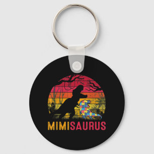Mimi Saurus Rex Autism Awareness Funny Dinosaur T- Sleutelhanger