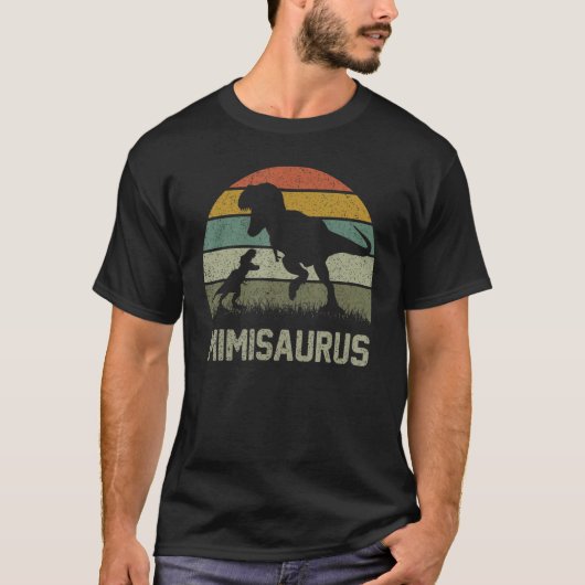 Mimi Saurus Rex Dinosaur Mimisaurus Familie Matchi T-shirt (Voorkant)