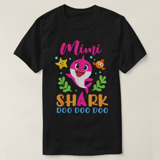 Mimi Shark Shirt Mimi Shark Lover Familie Moedermo (Design voorkant)