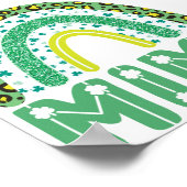 Mimi St Patricks Day Irish Grandmoeder Rainbow Poster (Hoek)