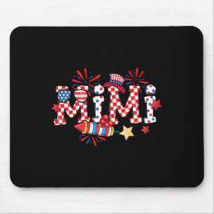 Mimi Sungles Usa Vlag Vuurwerk Patriottisch 4 Juli Muismat