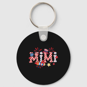 Mimi Sungles Vlag Vuurwerk Patriottisch 4e van J Sleutelhanger