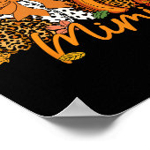 Mimi Thanksgiving Leopard Pompoen Coquette Boog Ma Poster (Hoek)