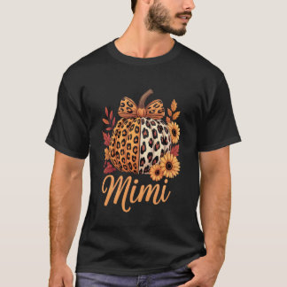 Mimi Thanksgiving Luipaard Pompoen Zonnebloem Coqu T-shirt