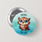 Mimi to be | Baby shower Bosland Creatures Ronde Button 5,7 Cm (Voorkant /achterkant)