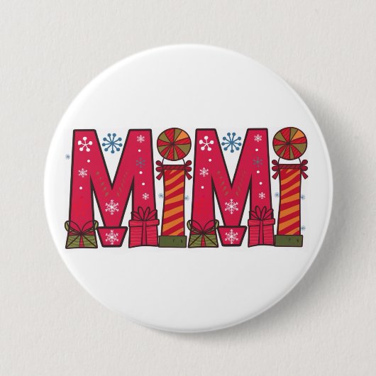 MiMi-toets Ronde Button 7,6 Cm (Voorkant)