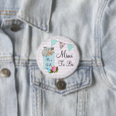 Mimi tot Blue Mason Jar Rustic Button (In situ)