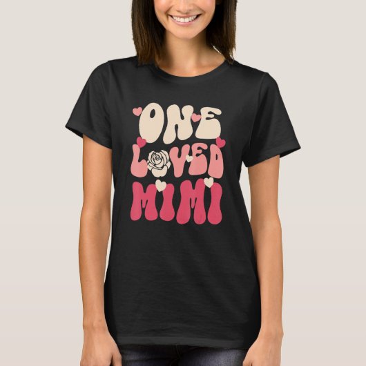 Mimi Valentine One Loved Mimi Happy Valentines Day T-shirt (Voorkant)