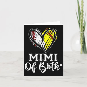 Mimi van beide honkbal softbal oma Moederdag Kaart
