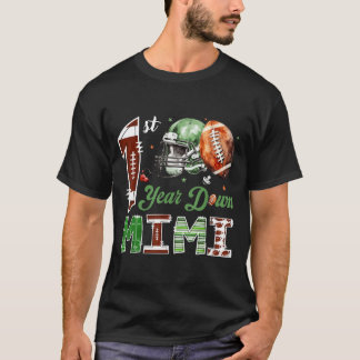 Mimi van de 1 jaar oude voetbal 1e verjaardag jong t-shirt