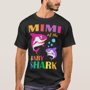 Mimi van de baby verjaardag haai Mimi haai moeders T-shirt