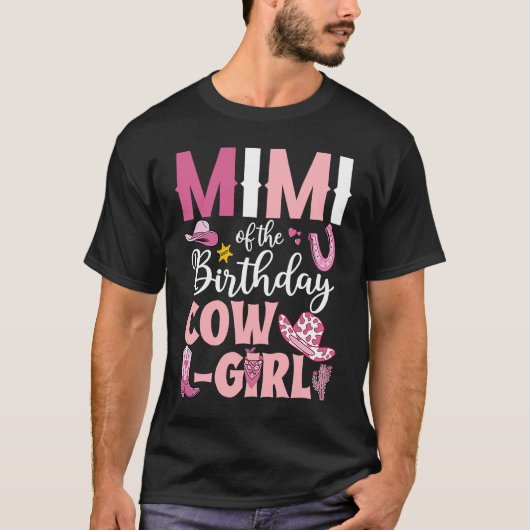 Mimi van de Birthday Cowgirl Rodeo Partij B dag Gi T-shirt (Voorkant)