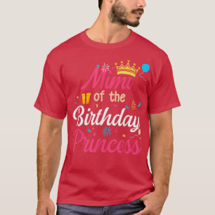 Mimi van de Birthday Prinses Cute Mama T-shirt