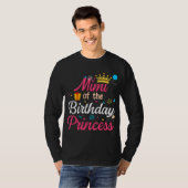 Mimi van de Birthday Prinses Cute Mama T-shirt (Voorkant volledig)