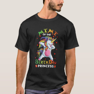 Mimi van de Birthday prinses Dabbing Unicorn Girl T-shirt