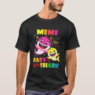 Mimi van de Birthday Shark Dad, mam Matching Famil T-shirt