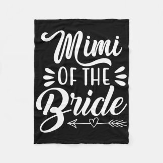 Mimi van de bruid huwelijksfeest familie bruidsjur fleece deken