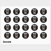 Mimi van de bruid Ik hield van haar eerste bruid M Ronde Sticker (Vel)