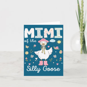 Mimi van de domme gans 1e verjaardag meisje famili kaart