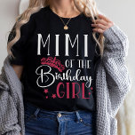 Mimi van de Eigen maatfamilie van het meisje van B T-shirt<br><div class="desc">Mimi van het maatgezin van het verjaardagsmeisje die gepersonaliseerde verjaardagskraampjes aanpast, zijn perfect voor je volgende verjaardagsfeestje voor je meisje! Deze unieke en stijlvolle shirten zorgen ervoor dat iedereen zich speciaal voelt. Elk shirt is gemaakt van een zacht, comfortabel weefsel en is voorzien van een kleurrijk en leuk ontwerp dat...</div>