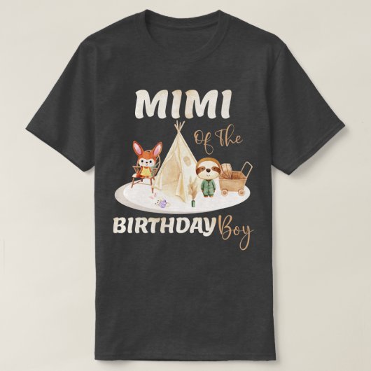 Mimi van de jarige jongen t-shirt (Design voorkant)