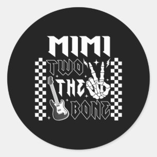 Mimi van de slechte twee verjaardag 2 jaar oud ronde sticker