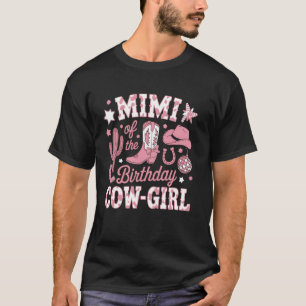 Mimi van de Verjaardag Cowgirl Western Country Rod T-shirt