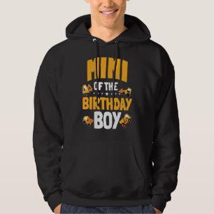 Mimi van de verjaardag jongen bouwvakker bday hoodie
