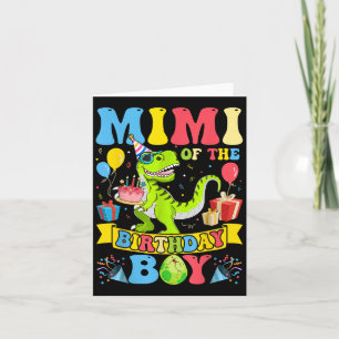 Mimi van de Verjaardag Jongen Dinosaurus T-rex Ver Kaart