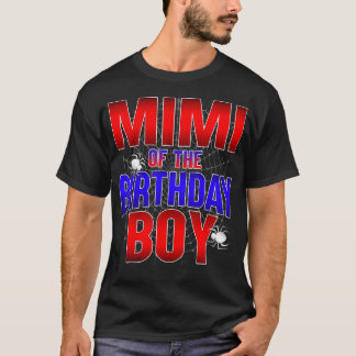 Mimi van de verjaardag jongen kostuum spin web Bda T-shirt