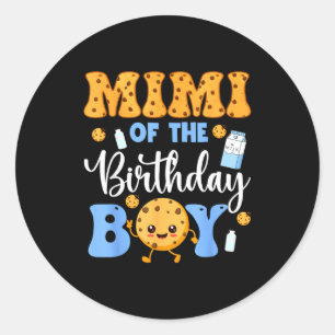Mimi van de verjaardagsjongen Graptige melk en koe Ronde Sticker