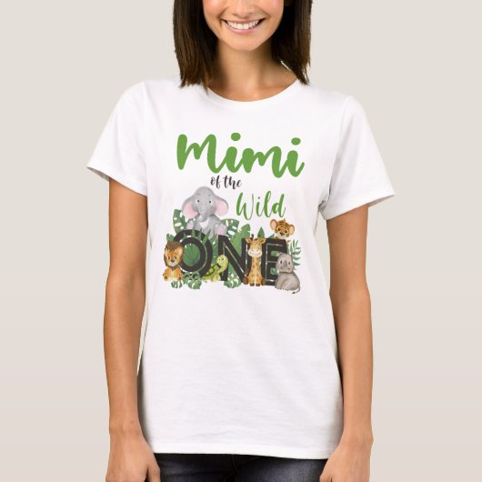 Mimi van de Wilde One Safari Animals matching T-shirt (Voorkant)