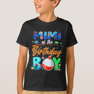 Mimi Verjaardag Jongen Vissen Familie Kunstwerk T-shirt