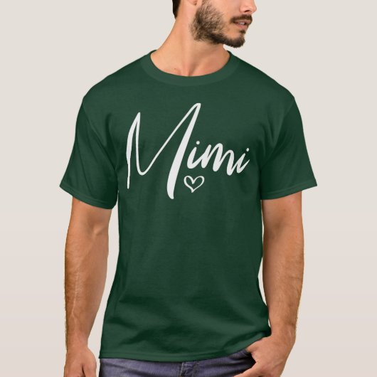 Mimi voor oma Moederdag met kerstmis T-shirt (Voorkant)