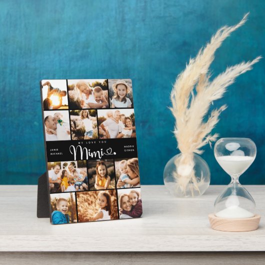 MIMI We houden van je hart, de moderne fotocollage Fotoplaat (Zijkant)