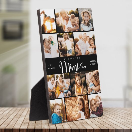 MIMI We houden van je hart, de moderne fotocollage Fotoplaat