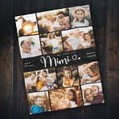 Mimi We houden van je hart Moderne fotocollage Fleece Deken